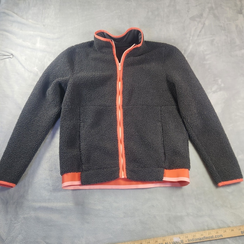 Under Armour Women's Charcoal Sherpa Fleece Full Zip Jacket Size‎ M Athleisure